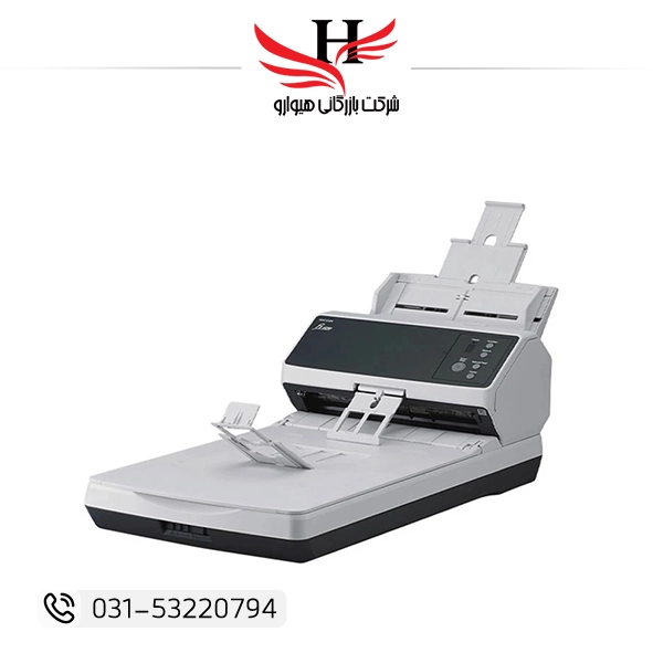 اسکنر ریکو مدل FI8270><br></p>	<h2>ویژگی‌ها و مزایای کلیدی Ricoh FI‑8270</h2>	<ul>		<li>سرعت اسکن بسیار بالا – تا 70 صفحه در دقیقه</li>		<li>قابلیت تشخیص خودکار رنگ و اندازه سند</li>		<li>تکنولوژی حذف نویز و تصحیح خودکار تصویر</li>		<li>پشتیبانی از اتصال USB و LAN برای شبکه‌های اداری</li>		<li>طراحی ارگونومیک با مصرف انرژی بهینه</li>	</ul>	<h2>جدول مشخصات فنی اسکنر ریکو مدل FI‑8270</h2>	<table style=